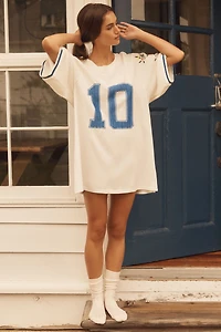 LyreBird Oversized Embroidered Sporty Tee