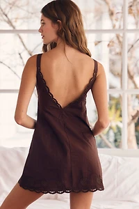 LyreBird Embroidered Eyelet Mini Shift Dress