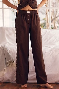 LyreBird Eyelet Embroidered Boxer Pants