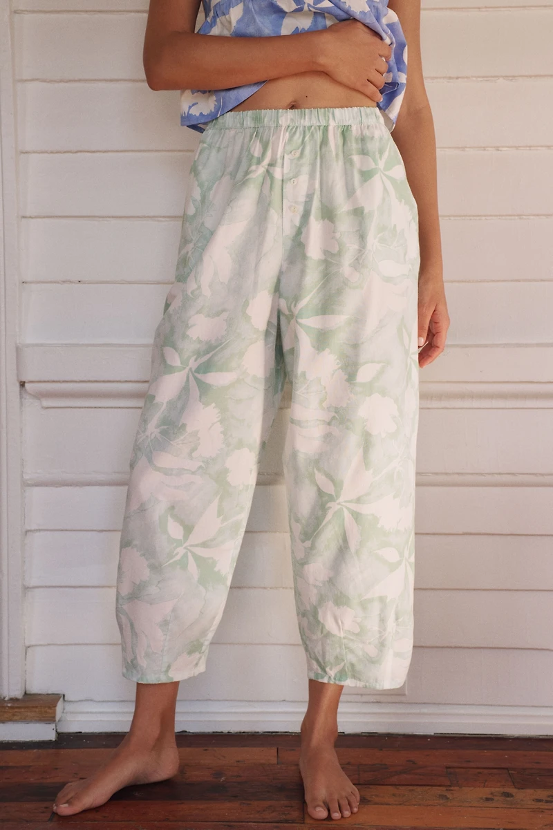 LyreBird Barrel Cotton Pull-On Pants