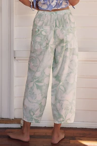 LyreBird Barrel Cotton Pull-On Pants