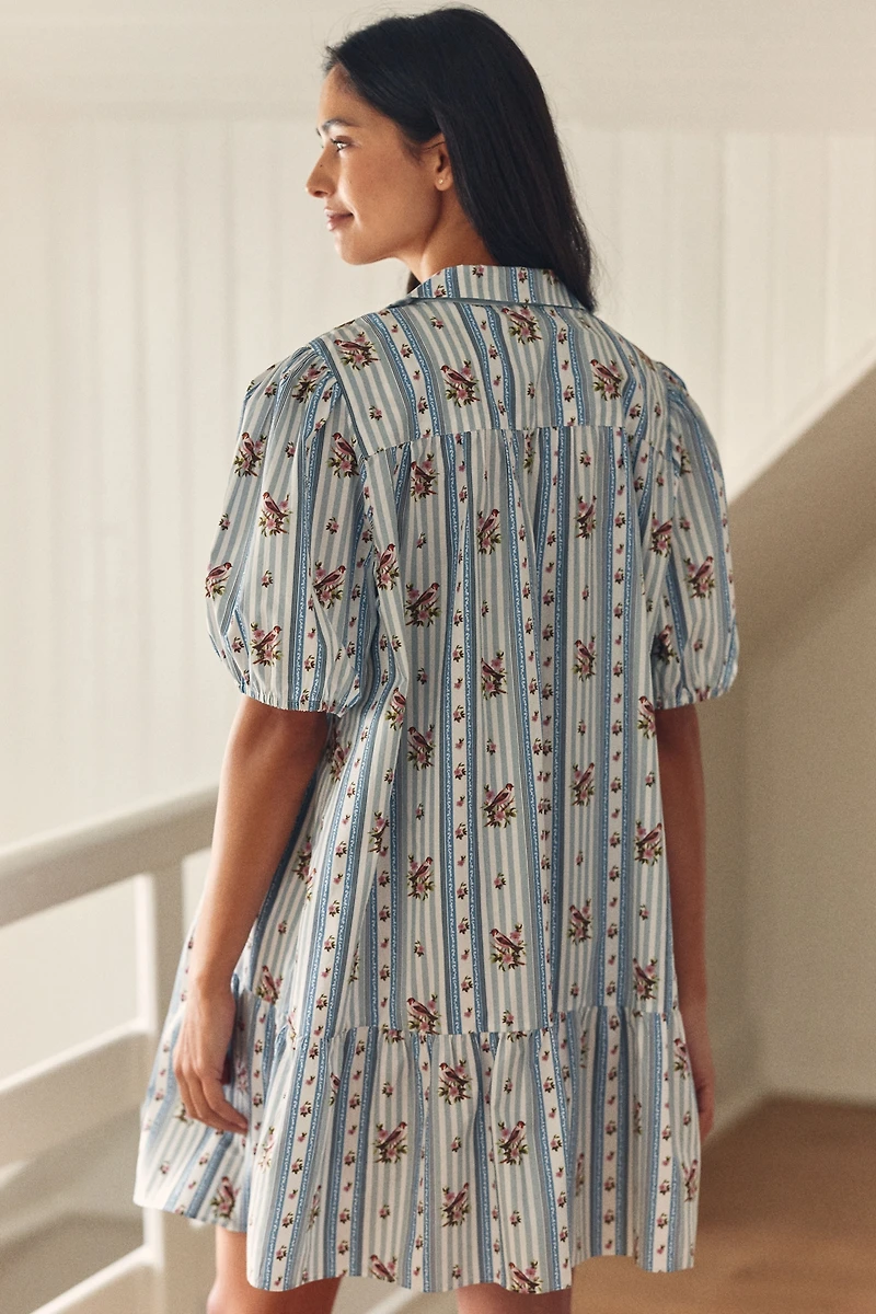 LyreBird Puff Sleeve Mini Dress