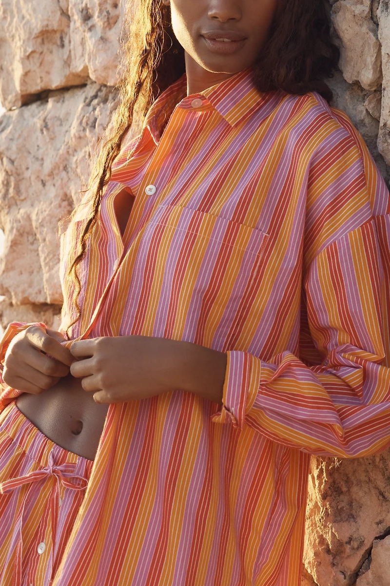 LSPACE Santa Cruz Cotton Buttondown Tunic