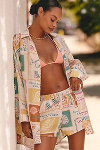 LSPACE Rio Linen Pull-On Shorts