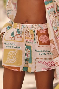 LSPACE Rio Linen Pull-On Shorts