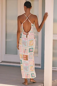 LSPACE Summer Somewhere Linen Slip Maxi Dress