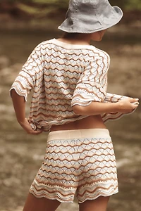 LSPACE Sun Chaser Crochet Shorts