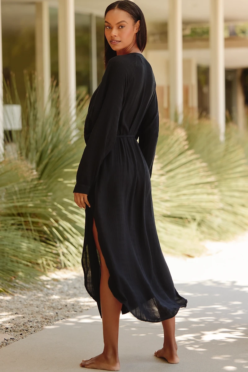 LSPACE Yoli Midi Shirt Dress