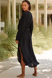 LSPACE Yoli Midi Shirt Dress
