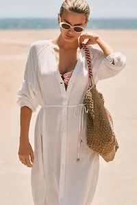 LSPACE Yoli Midi Shirt Dress
