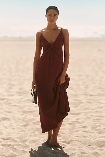 LSPACE Mabel Linen Blend Maxi Dress
