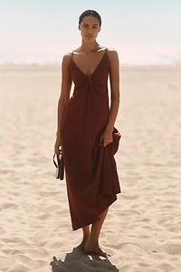LSPACE Mabel Linen Blend Maxi Dress
