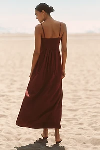 LSPACE Mabel Linen Blend Maxi Dress
