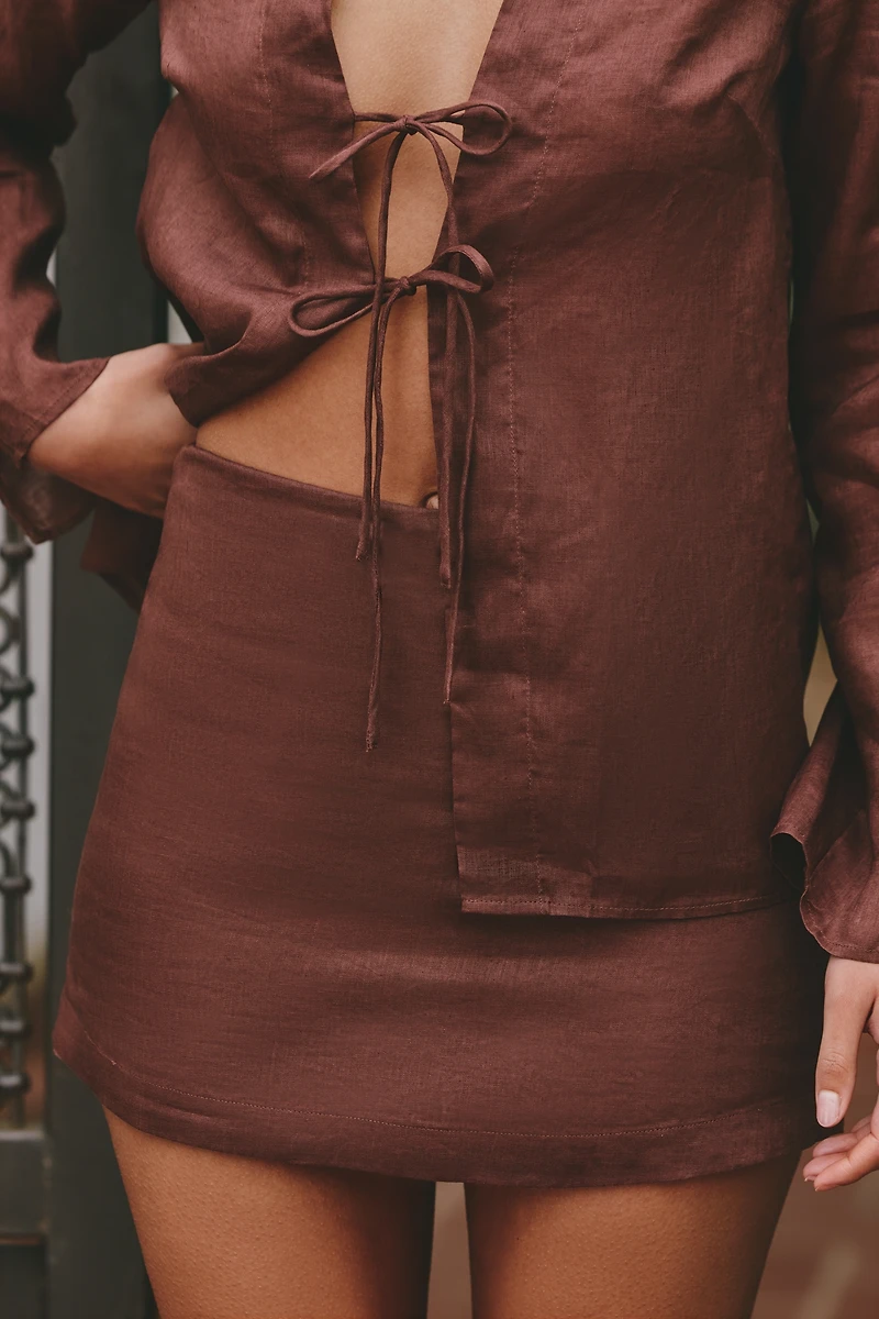 LSPACE Venice Linen Skort