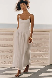 LSPACE Misha 100% Cotton Printed Maxi Dress