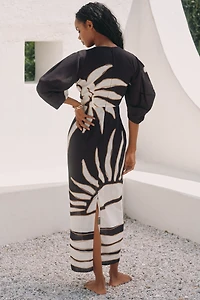 Cala de la Cruz x Anthropologie Gaia Puff-Sleeve Maxi Dress