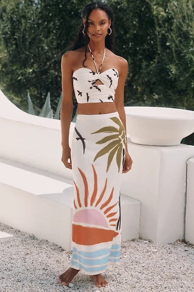 Cala de la Cruz x Anthropologie Magda Midi Skirt