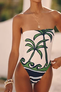 Cala de la Cruz x Anthropologie Lore One-Piece Swimsuit