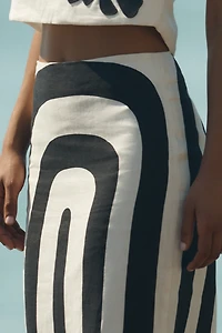 Cala de la Cruz Bruna Linen Maxi skirt