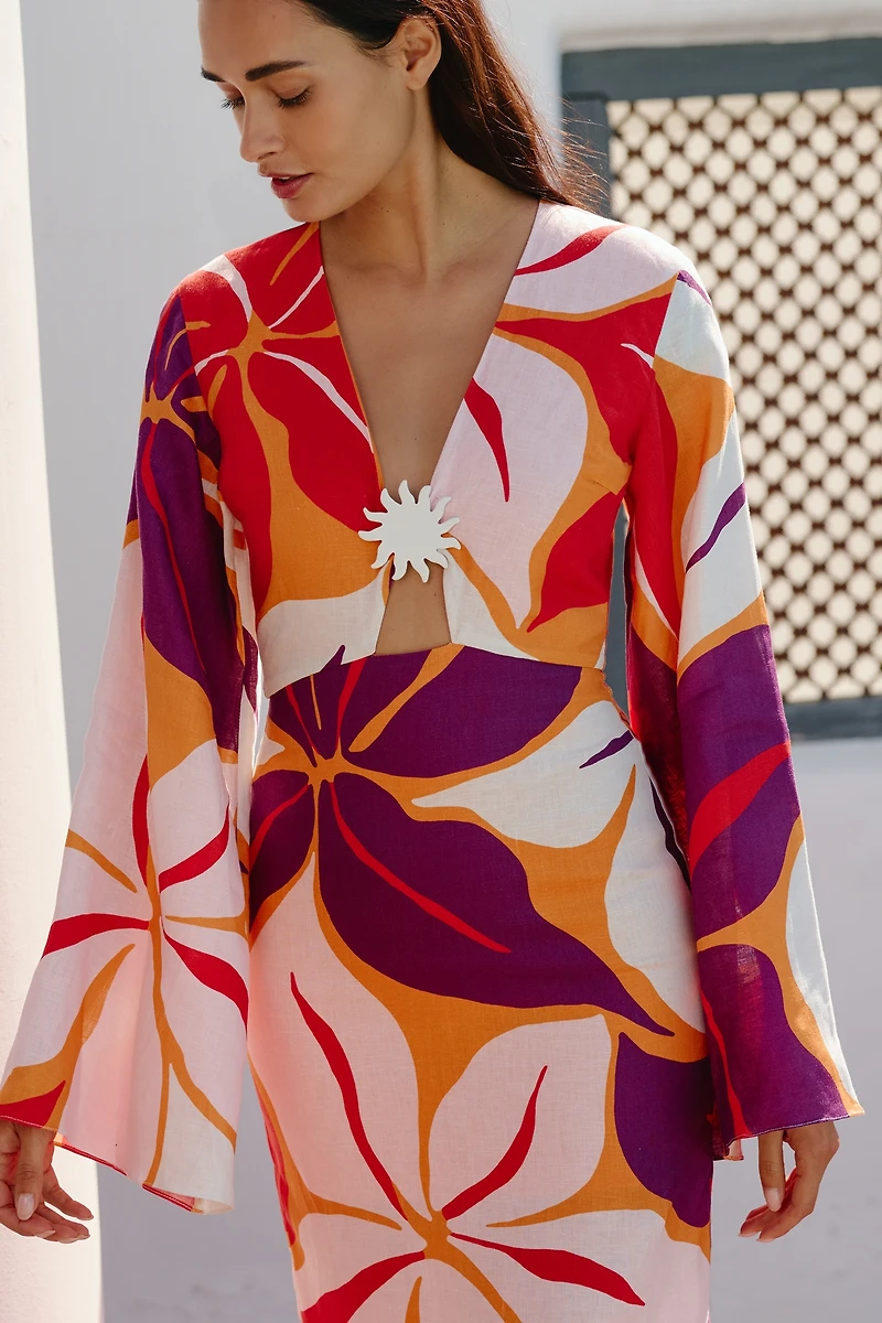 Cala de la Cruz Linen Calabria Dress