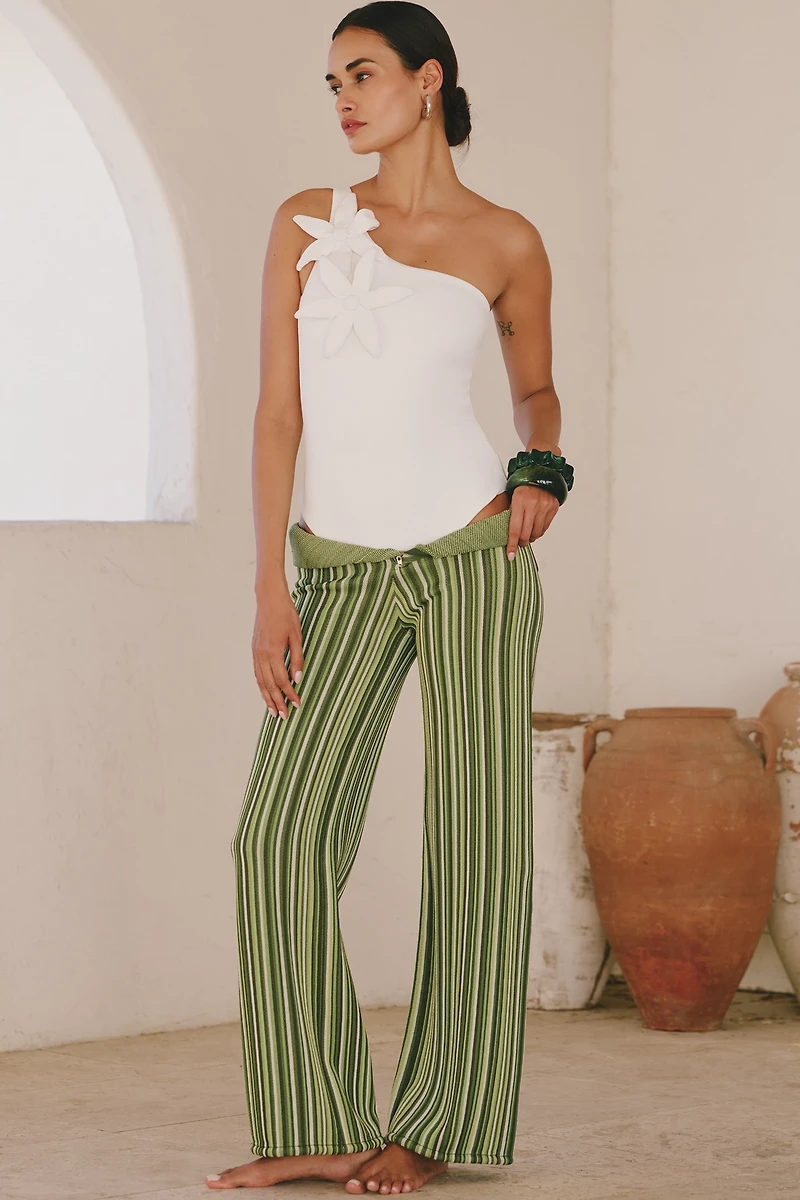 NAU Bikinis Flower One-Shoulder One-Piece Swimsuit