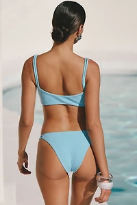 NAU Bikinis Daisy Square-Neck Bikini Top