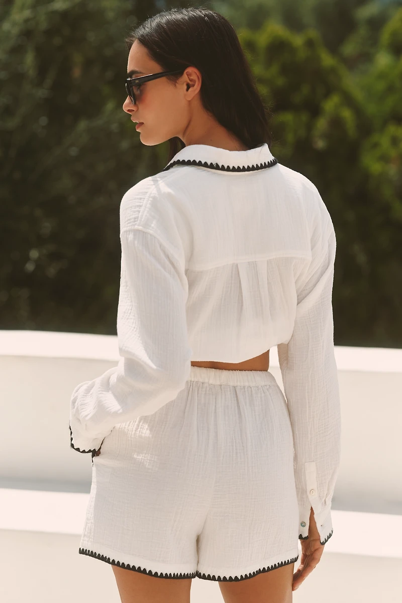 LSPACE x Rails Sunny Embroidered Shorts