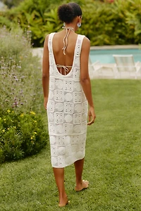 LSPACE x Rails Calla Sleeveless Crochet Midi Dress
