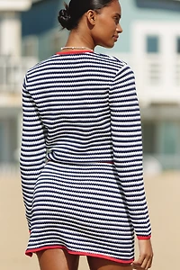 Beach Riot Calla Jacquard Striped Cardigan Top