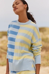 Beach Riot Callie Marina Stripe Mix Sweater