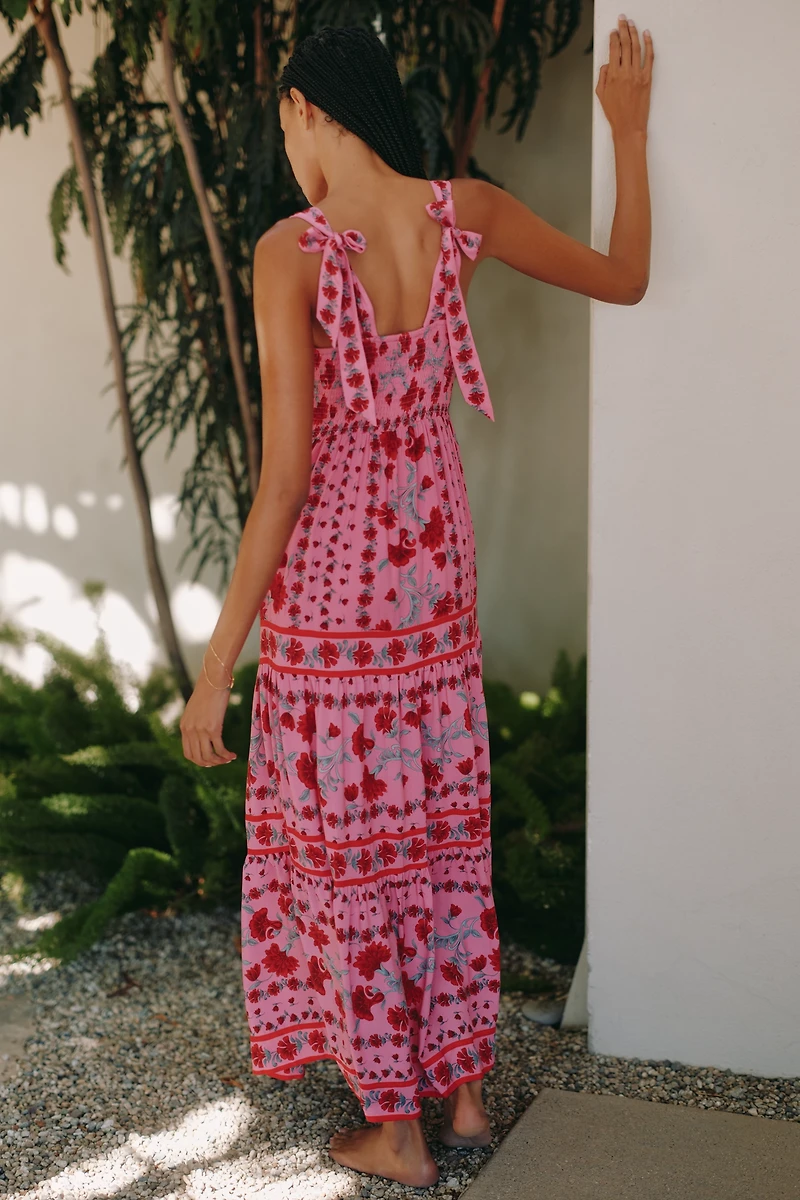 Beach Riot Charlotte Square-Neck Maxi Dress