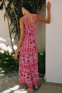 Beach Riot Charlotte Square-Neck Maxi Dress