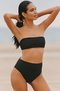 Beach Riot Kelsey Ribbed Bandeau Bikini Top
