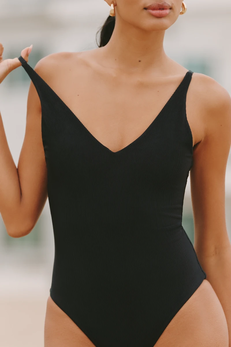 Beach Riot Reese Ribbed One-Piece Swimsuit