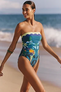 Celandine x Claire Colin Ruched One-Piece Swimsuit