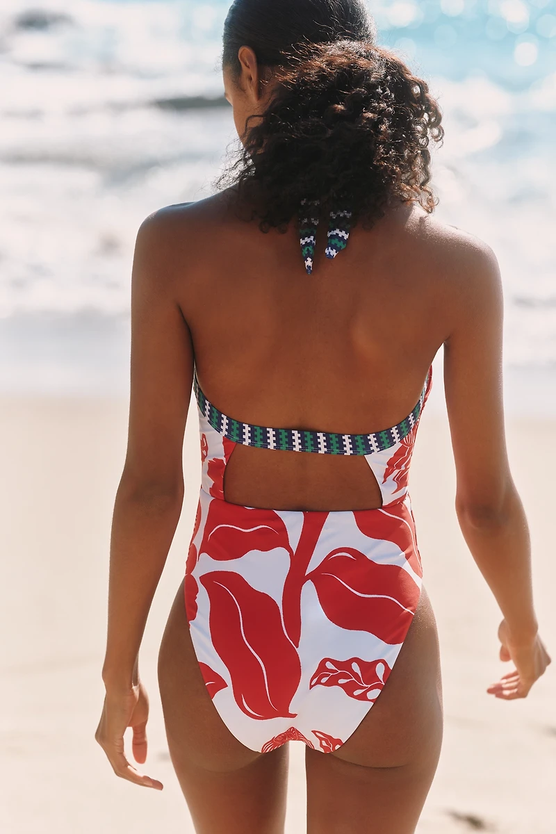 Celandine x Grace Gillespie Marcela Plunged One-Piece Swimsuit