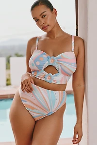Celandine Lily Longline Bikini Top