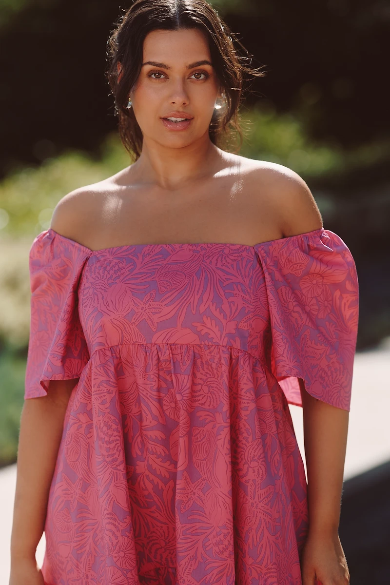 Show Me Your Mumu Erin Plus Short-Sleeve Mini Dress