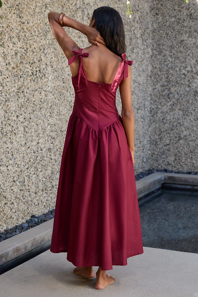 knee length dresses for ladies Peixoto: Harlow Maxi Dress (44041-SNCL) Xs