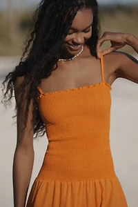 Peixoto Clementine Smocked Tiered Maxi Dress