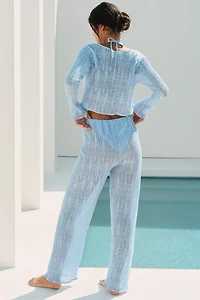 Peixoto Evy Linen Blend Sheer Pants