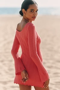 Peixoto Lucia Long-Sleeve Knit Mini Dress