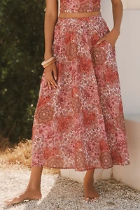Peixoto Paula A-Line Midi Skirt