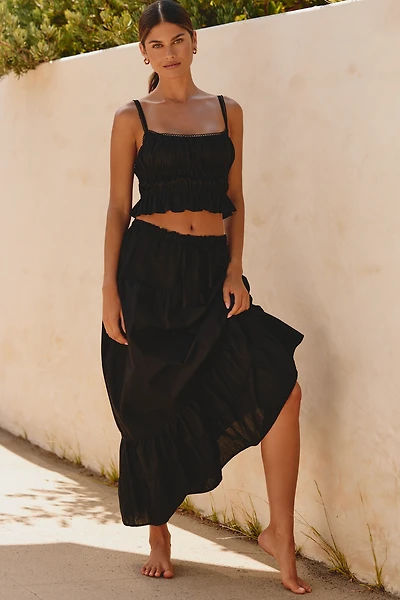 Peixoto Riley Tiered Maxi Skirt