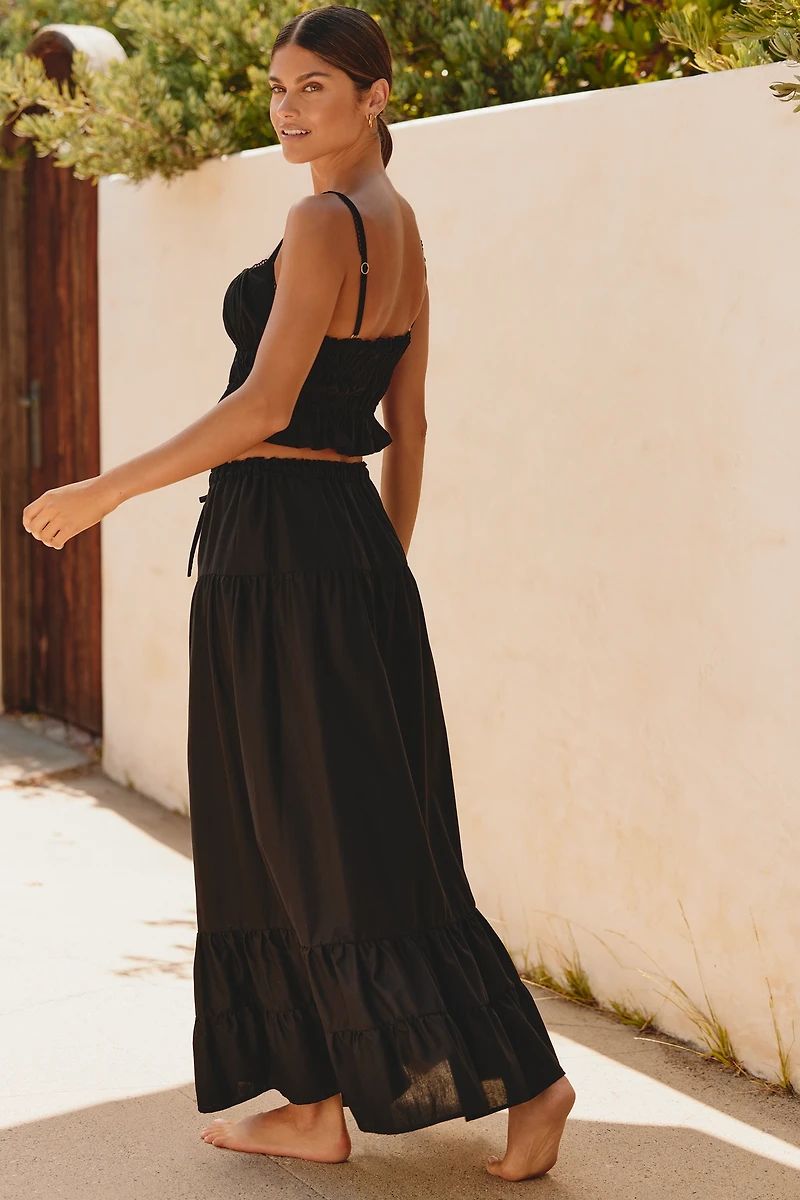 Peixoto Riley Tiered Maxi Skirt