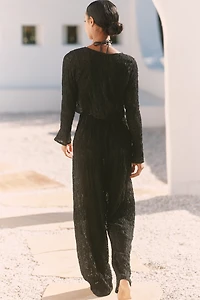 Peixoto Jesse Tie-Front Crop Top