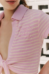 LoveShackFancy Waverlynn Polo Top