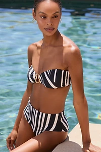 Seafolly Coastline Ring-Front Bandeau Bikini Top