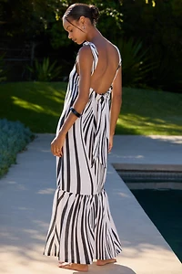 Seafolly Coastline Tie-Back Maxi Dress