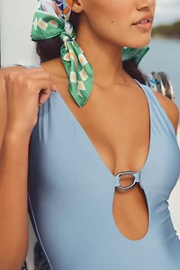 JETS Lien Plunge One Piece Swimsuit